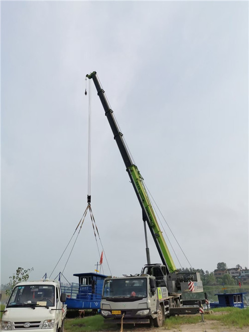 萨尔图区桥梁建设吊装案例